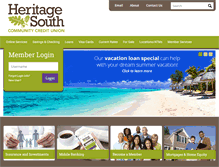 Tablet Screenshot of heritagesouth.org